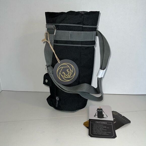 Picnic Time Insulated Single Wine Bottle Tote Bag  Strap Branded Dell Logitech - Picture 4 of 6